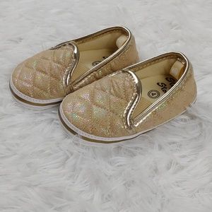 EUC Baby Shoes Soft Gold Shimmer